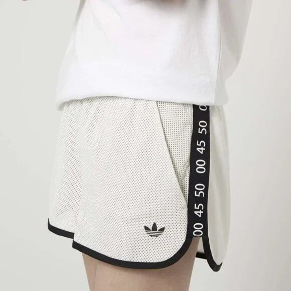 Adidas Originals X Topshop Women's Premium Leather Running Shorts Size M AB9741 - Picture 3 of 4